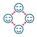 Une organisation dite « flat » ou horizontale qui reste simple, humaine et fluide :