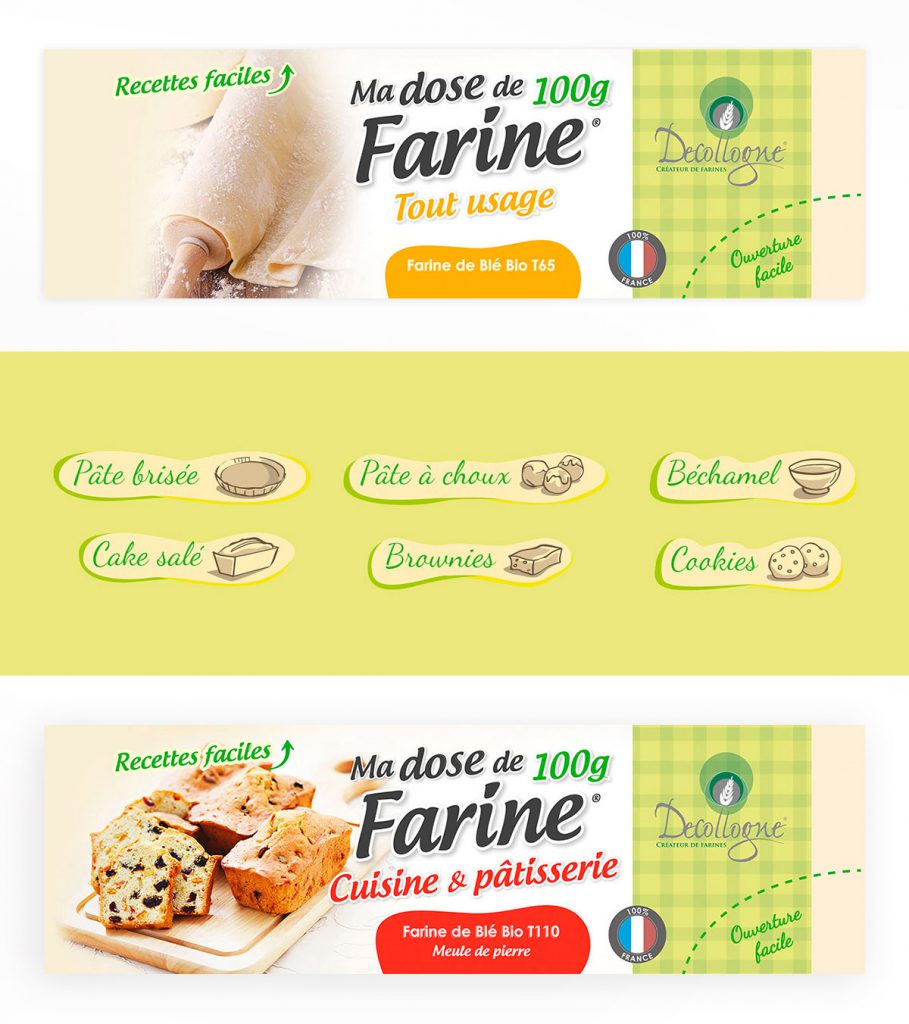 Packaging farine Decollogne - Propulse