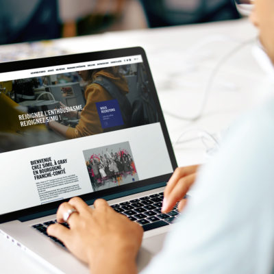 Mock-up site Simu Careers - Propulse agence créative