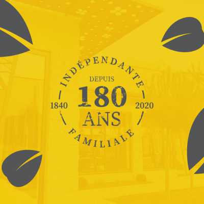Logo 180 ans de la moutarderie Fallot - Propulse, agence créative
