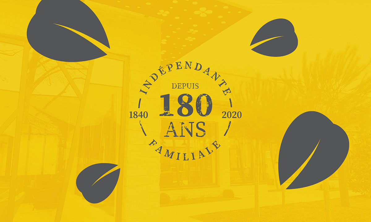 Logo 180 ans de la moutarderie Fallot - Propulse, agence créative