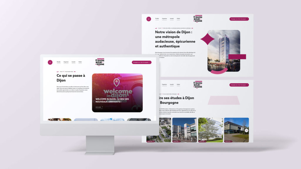 Conception du site web de la marque territoriale Dijon Bourgogne - Propulse