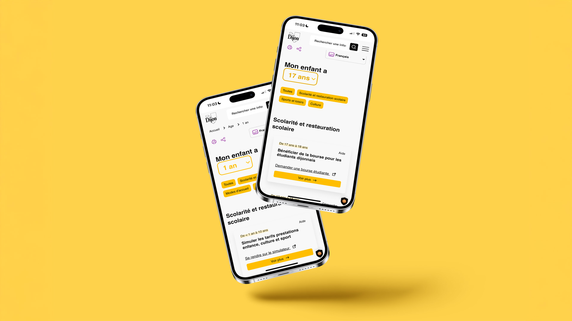 Développement du site web Grandir Ensemble pour la ville de Dijon - Agence Propulse