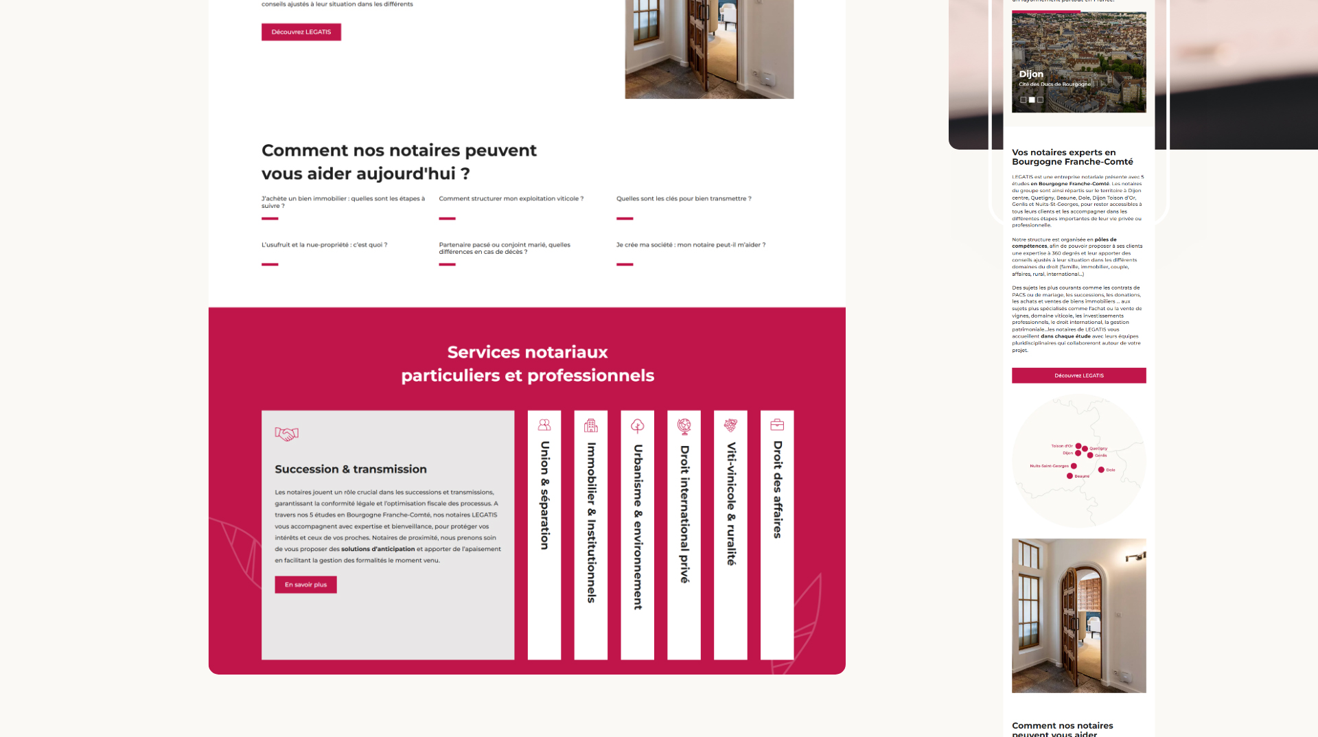 Refonte du site internet Legatis, agence Propulse