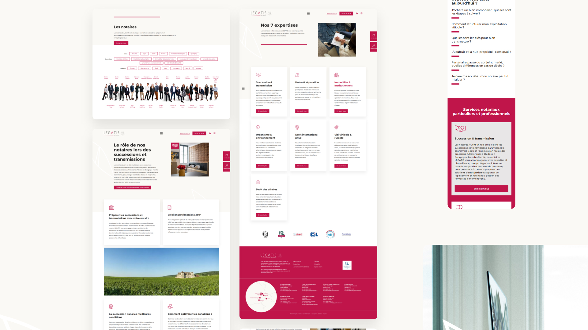 Site internet Legatis, agence Propulse