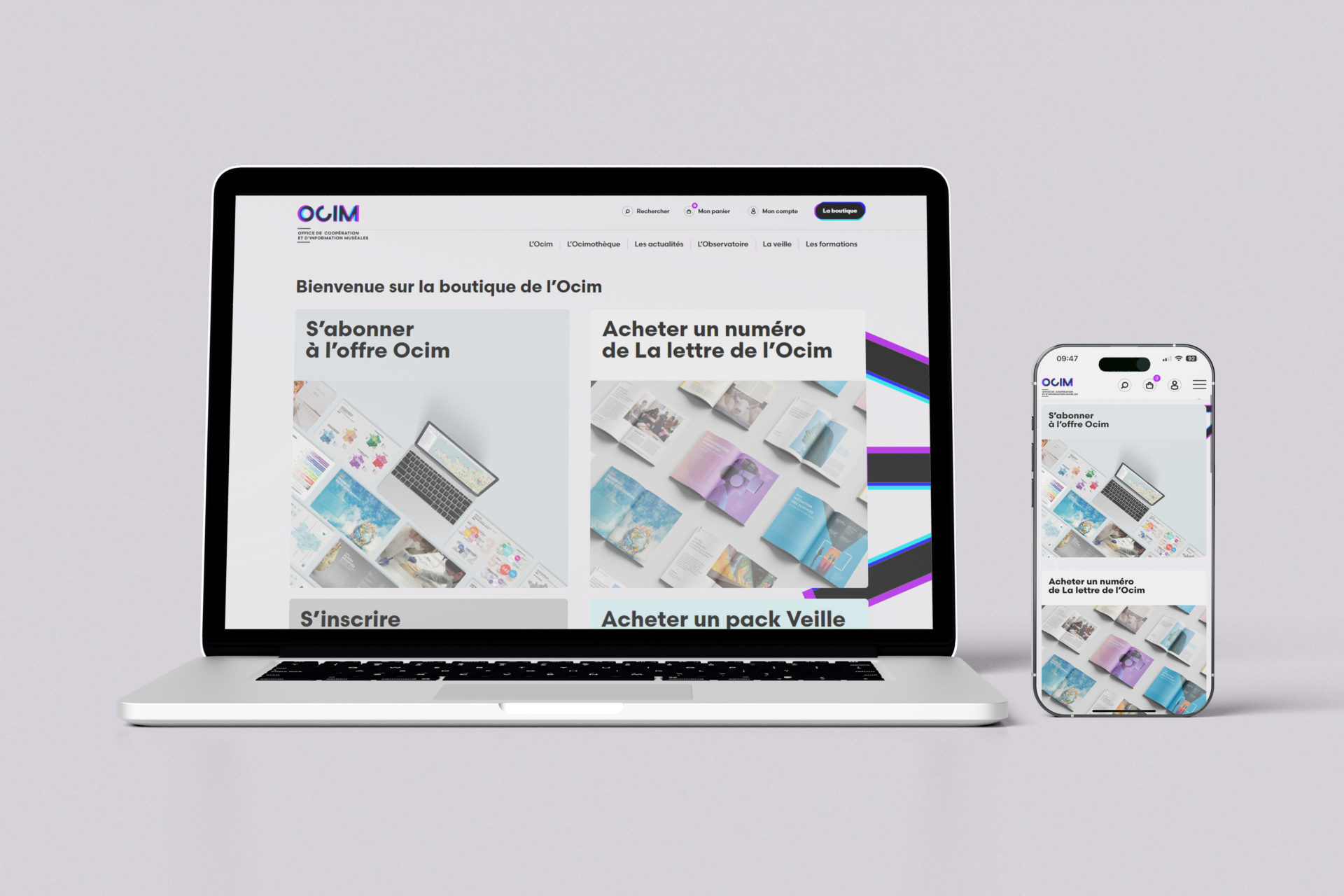 Développement d'une boutique Woocommerce pour l'OCIM - Propulse