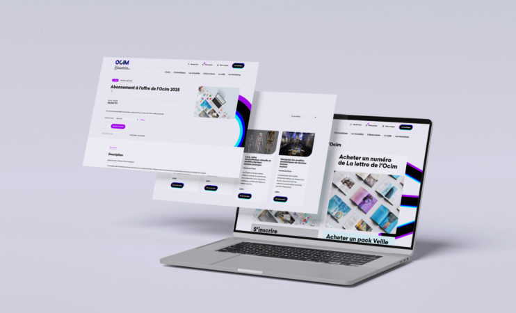 Création de la boutique en ligne - OCIM