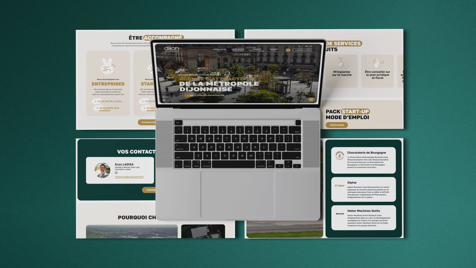 Refonte du site web Dijon Bourgogne Invest