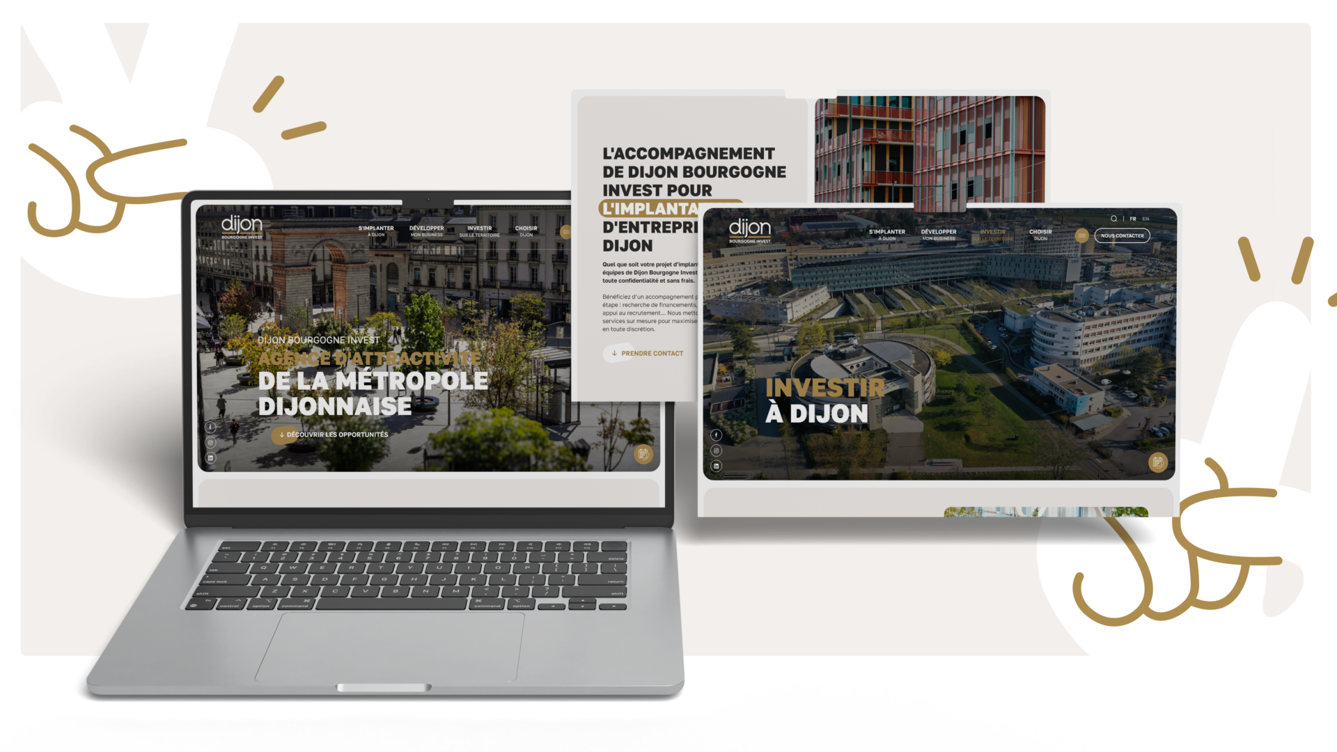 Refonte du site web Dijon Bourgogne Invest - Propulse