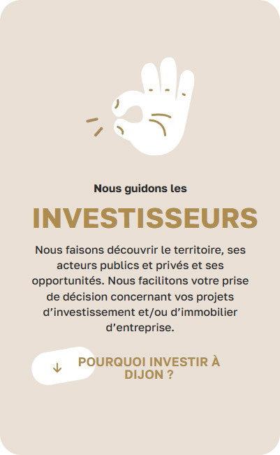 Vue Investisseurs - Site web Dijon Bourgogne Invest