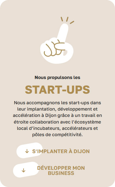 Vue Start ups - Site web Dijon Bourgogne Invest